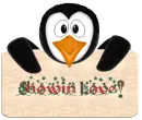 Penguin Sign with Saying