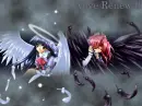 black & white angel