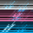 pink blue and white mess