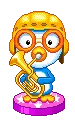 cute kawaii music penguin