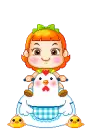 cute kawaii lil girl