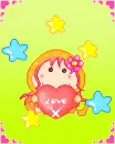 cute kawaii love girl