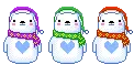 cute kawaii snowman