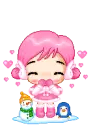 cute kawaii winter girl