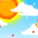cute kawaii love plane