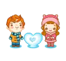 cute kawaii lil winter lovers