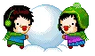 cute kawaii lil winter lovers