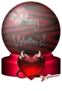 happy Valentines Globe