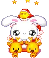 cute kawaii christmas sleeping