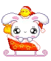 cute kawaii christmas sleeping