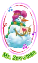 cute kawaii snowman