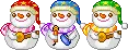 cute kawaii snowman