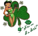betty boop with clover