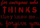 you don't know me
