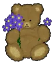 Cute Bear w/flowers