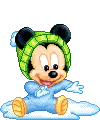 Winter baby mickey mouse