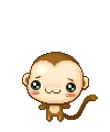Happy Little Monkey cute kawaii