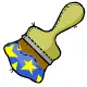starry plushie paintbrush