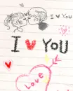cute kawaii lil lovers kiss