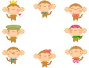 cute kawaii monkey box
