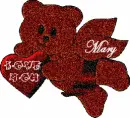 Valentine Bear with the name Mary