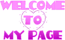 Welcome to my page