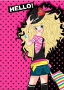 cute kawaii fashion girl hello