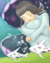cute kawaii aqua girl