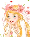 cute kawaii blonde girl