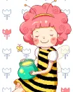 cute kawaii bee girl