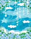 Blue Shooting Star