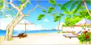 cute kawaii holiday resort beach