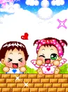 cute kawaii lil lovers kiss