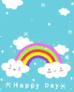 cute kawaii happy day