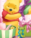 cute kawaii winnie pooh & piglet opening presents