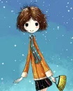 cute winter girl