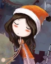cute santa girl