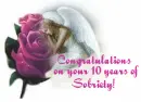 Congratulations 10 years Sober