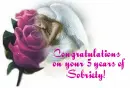 Congratulations 5 years sober