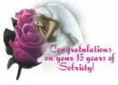 Congratulations 15 years sober