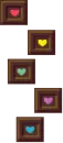 colorful hearts