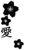 black flowers