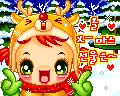 kawaii christmas cutie reindeer