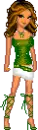 green doll