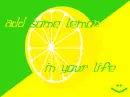 Add some lemon...
