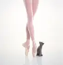 ballerina and kitten