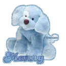 Manny w/blue dog