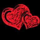 red hearts