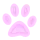 mini pink paw