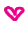 mini dark pink heart